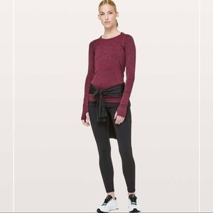 lululemon athletica Burgundy Long Sleeve Top